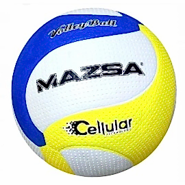 MAZSA CELLULAR VOLEYBOL TOPU BEYAZ-LACİVERT-SARI