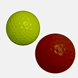 GOLF TOPU RENK:SARI-TURUNCU